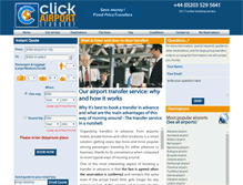 Tablet Screenshot of clickairporttransfer.com